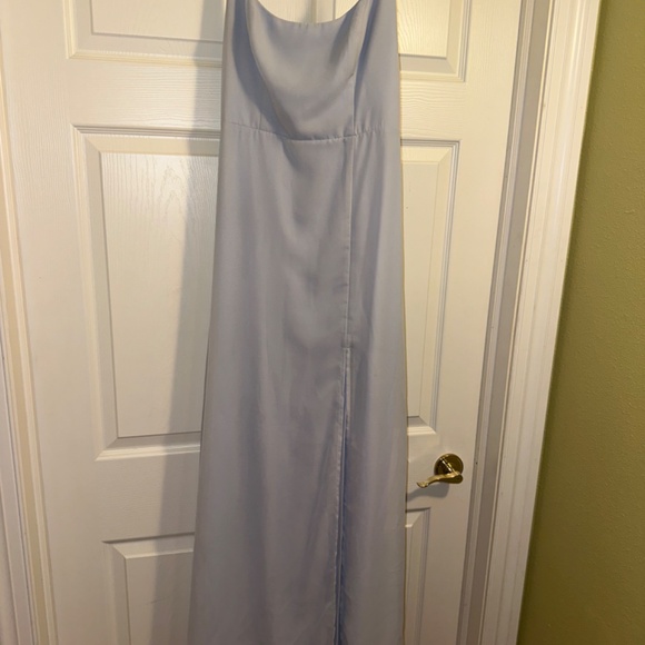Birdy Grey Amy Ice Blue Chiffon Dress - Picture 4 of 5
